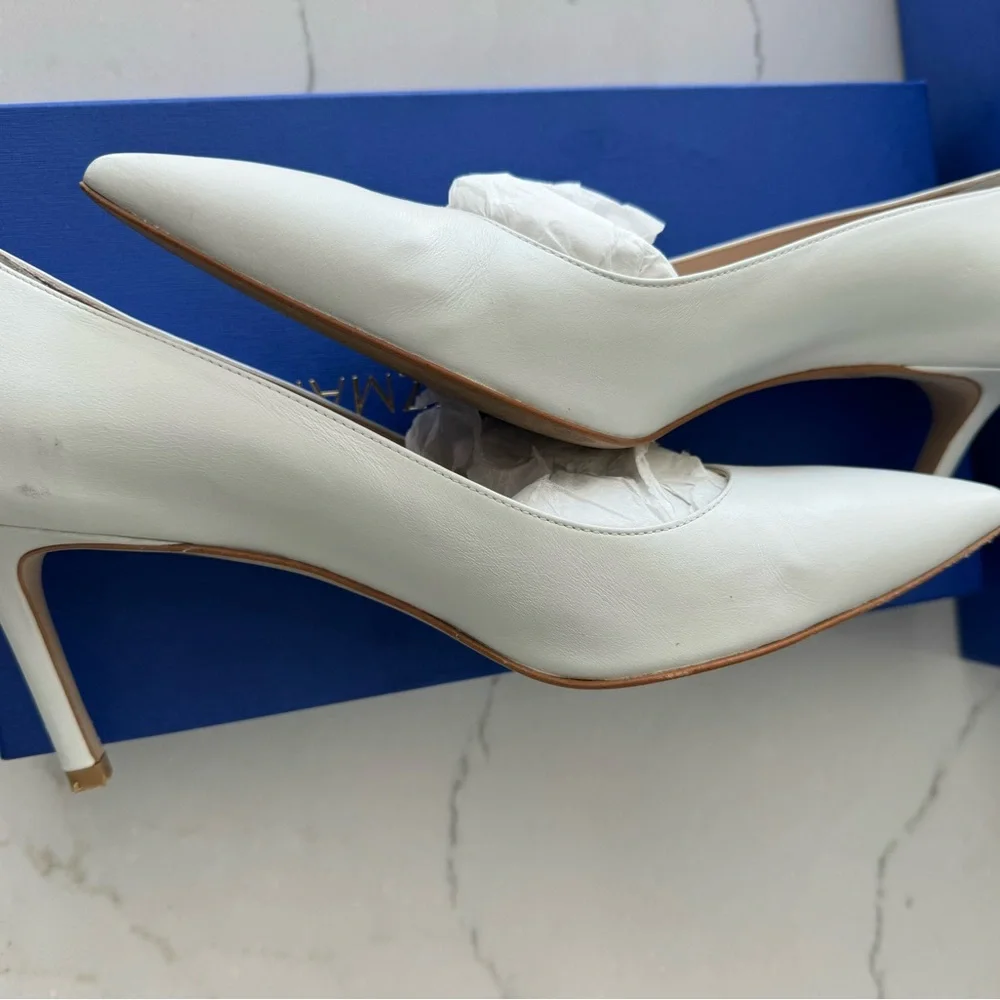 Stuart Weitzman White Heels - Picture 7 of 10